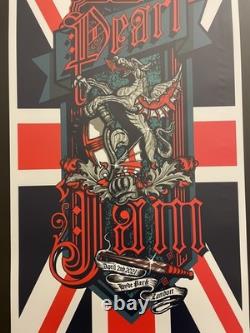 Pearl Jam Hyde Park London 4/2/21 Poster Brad Klausen Eddie Vedder