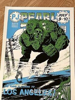 Pearl Jam INCREDIBLE HULK 2006 Los Angeles Very Limited Original Concert Poster