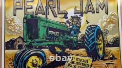 Pearl Jam Ian Williams poster 10/17/2014 Moline, IL A/P signed out of 100