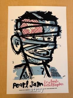 Pearl Jam Ireland UK 2006 Tour Poster Ames Bros Original Dublin Leeds Reading Pearl Jam Ireland UK 2006 Tour Poster Ames Bros Original Dublin Leeds Reading
