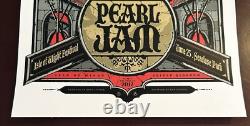 Pearl Jam Isle Of Wight 2012 Poster Ken Taylor Rhys Cooper Mint