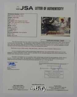 Pearl Jam JSA Fully Signed Autograph Lithograph Concert Poster Raliegh 2025
