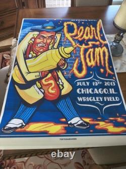 Pearl Jam July 19th 2013 Chicago, Wrigley Field Munk, Poster Sold Out