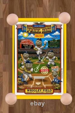 Pearl Jam July 19th, 2013, Chicago, Wrigley Field, Poster Sold Out