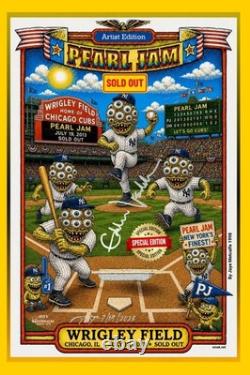 Pearl Jam July 19th, 2013, Chicago, Wrigley Field, Poster Sold Out