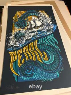 Pearl Jam July 1st 2010 Goynia Klausen Poster SIGNED SN #92/200 14x24