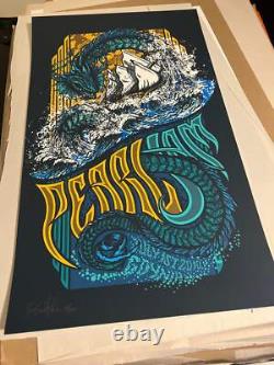 Pearl Jam July 1st 2010 Goynia Klausen Poster SIGNED SN #92/200 14x24