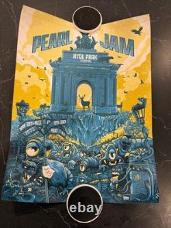 Pearl Jam July 8, 2022 Poster Hyde Park London UK Josh Townshend Show Edition