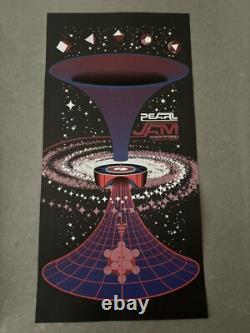 Pearl Jam June 27th 2008 Hartford Poster Klausen 12x24 Meadows Amphitheater