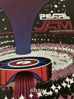 Pearl Jam June 27th 2008 Hartford Poster Klausen 12x24 Meadows Amphitheater