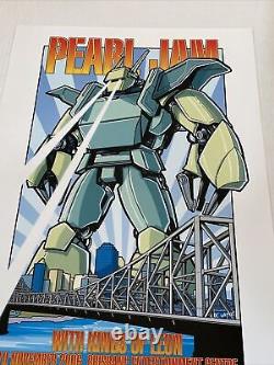 Pearl Jam Kings Of Leon Brisbane November 2006 Original Concert Poster