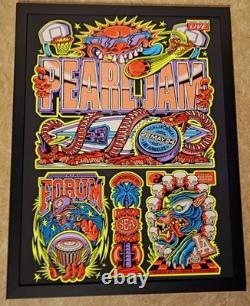 Pearl Jam LA Forum 2024 Tour Poster SOLD OUT Official Los Angeles 18x24 framed