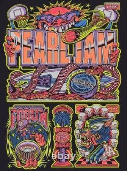 Pearl Jam LA Forum 2024 Tour Poster SOLD OUT Official Los Angeles 18x24 framed