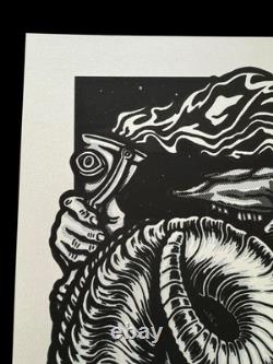 Pearl Jam Landgraaf Variant Edition Poster Ames 20 x 26 Galvanized Silver 6/85