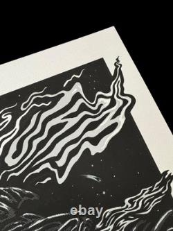Pearl Jam Landgraaf Variant Edition Poster Ames 20 x 26 Galvanized Silver 6/85
