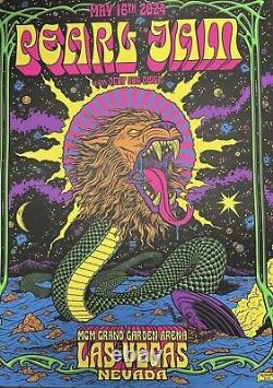 Pearl Jam Las Vegas 5/16/24 Concert Poster Dark Matter Night 1