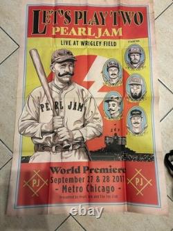 Pearl Jam Let's Play Two Premiere Live At Wrigley Field Poster Chicago Metro