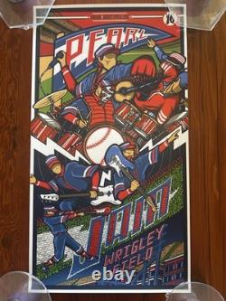 Pearl Jam Live at Wrigley Field 2016 Tour Concert Print Brad Klausen Poster