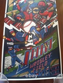Pearl Jam Live at Wrigley Field 2016 Tour Concert Print Brad Klausen Poster