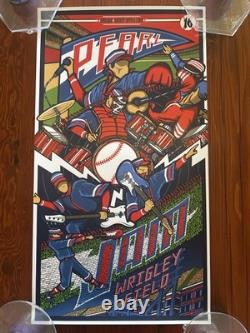Pearl Jam Live at Wrigley Field 2016 Tour Concert Print Brad Klausen Poster