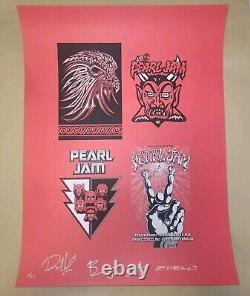 Pearl Jam Live in Two Dimensions Uncut Handbill Poster Ames Emek Schultz Klausen