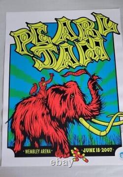 Pearl Jam London 2007 Poster by Ames Bros. Wembley Arena