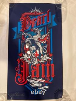 Pearl Jam London 2010 Klausen Poster AP S/N 192/200