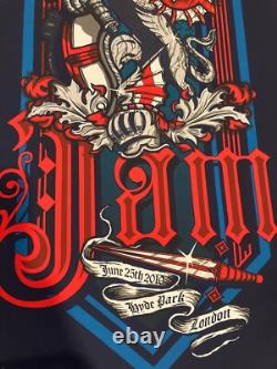 Pearl Jam London 2010 Klausen Poster AP S/N 192/200