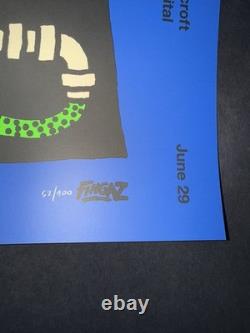 Pearl Jam London 2024 Poster Broken Fingaz Artist Edition S/N Limited To 100