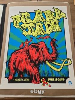 Pearl Jam London poster 2007 Ames Artist's edition MINT S/N only 200