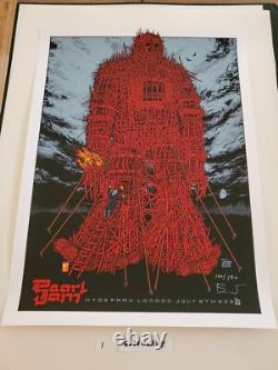 Pearl Jam London poster Ames 2022 Artist's Edition S/N only 130 Pearl Jam London poster Ames 2022 Artist's Edition S/N only 130