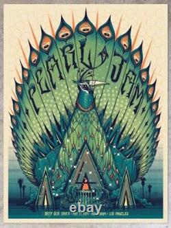 Pearl Jam Los Angeles Poster AP SIGNED x/100 Print SOLD OUT OFFICIAL Soto Forum