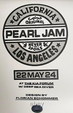 Pearl Jam Los Angeles Posters May 21 22 SOLD OUT OFFICIAL Jeff Soto, F Schommer