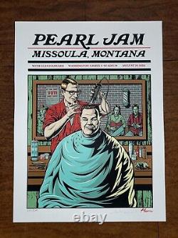 Pearl Jam MISSOULA AP SIGNED #/275 OFFICIAL Screen Print MONTANA 2024 NM/MINT