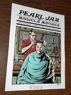 Pearl Jam MISSOULA AP SIGNED #/275 OFFICIAL Screen Print MONTANA 2024 NM/MINT