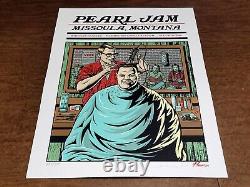 Pearl Jam MISSOULA AP SIGNED #/275 OFFICIAL Screen Print MONTANA 2024 NM/MINT