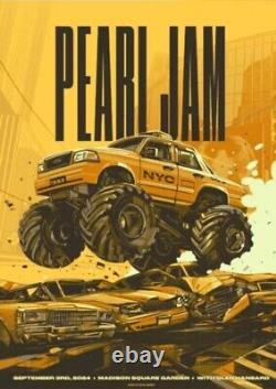 Pearl Jam MSG 9/3/2024 New York Poster Madison Square Garden