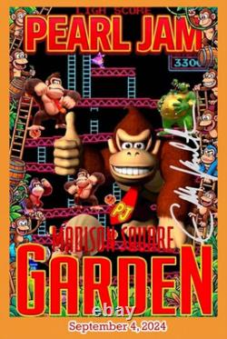 Pearl Jam Madison Square Garden New York City September 3 and September 4 Poster
