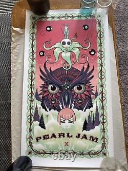 Pearl Jam Manchester 2012 Tara McPherson/Jeff Soto Poster