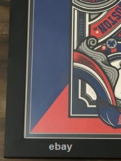 Pearl Jam Mark 5 Queen Boston Fenway Park 8/5 and 8/7 2016 Concert Poster Framed