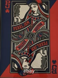 Pearl Jam Mark 5 Queen Boston Fenway Park 8/5 and 8/7 2016 Concert Poster Framed