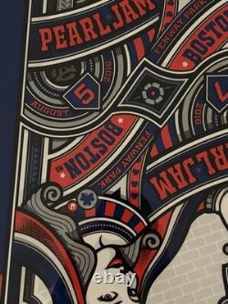 Pearl Jam Mark 5 Queen Boston Fenway Park 8/5 and 8/7 2016 Concert Poster Framed
