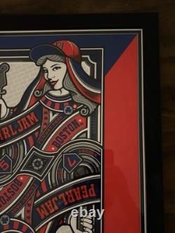 Pearl Jam Mark 5 Queen Boston Fenway Park 8/5 and 8/7 2016 Concert Poster Framed