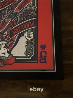 Pearl Jam Mark 5 Queen Boston Fenway Park 8/5 and 8/7 2016 Concert Poster Framed