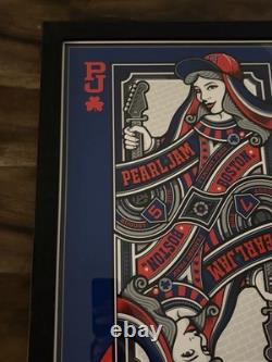 Pearl Jam Mark 5 Queen Boston Fenway Park 8/5 and 8/7 2016 Concert Poster Framed
