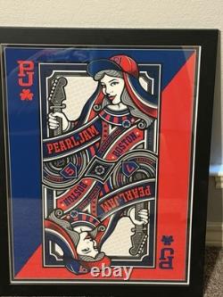 Pearl Jam Mark 5 Queen Boston Fenway Park 8/5 and 8/7 2016 Concert Poster Framed