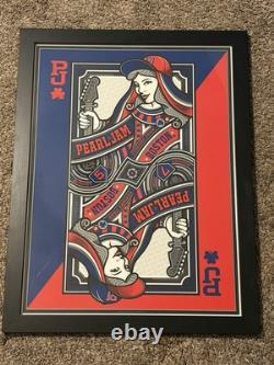 Pearl Jam Mark 5 Queen Boston Fenway Park 8/5 and 8/7 2016 Concert Poster Framed