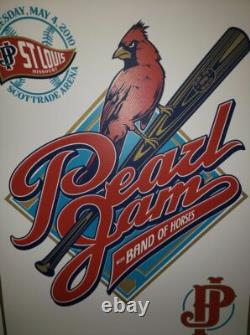 Pearl Jam Mark 5 St Louis Cardinals 2010 Official Concert Poster Screen Print