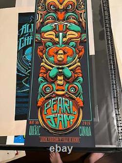 Pearl Jam May 5 2016 Quebec Videotron 12x36 Mike Fudge Poster