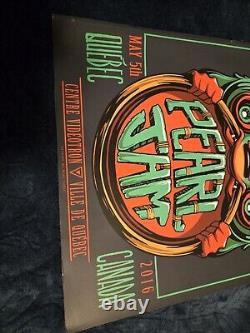 Pearl Jam May 5 2016 Quebec Videotron 12x36 Mike Fudge Poster